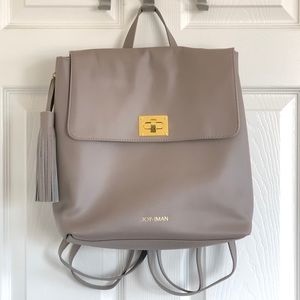 Joy & Iman Tassel Leather Backpack with RFID